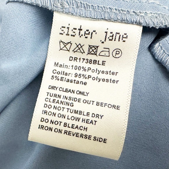 NWT Sister Jane Charm Collar Embellished Midi Dress Blue - Picture 6 of 8